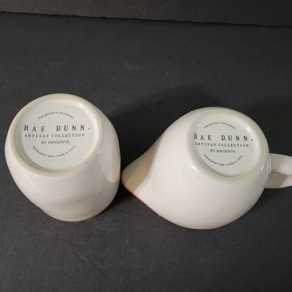 Rae Dunn Artisan Collection Cream and Sugar
